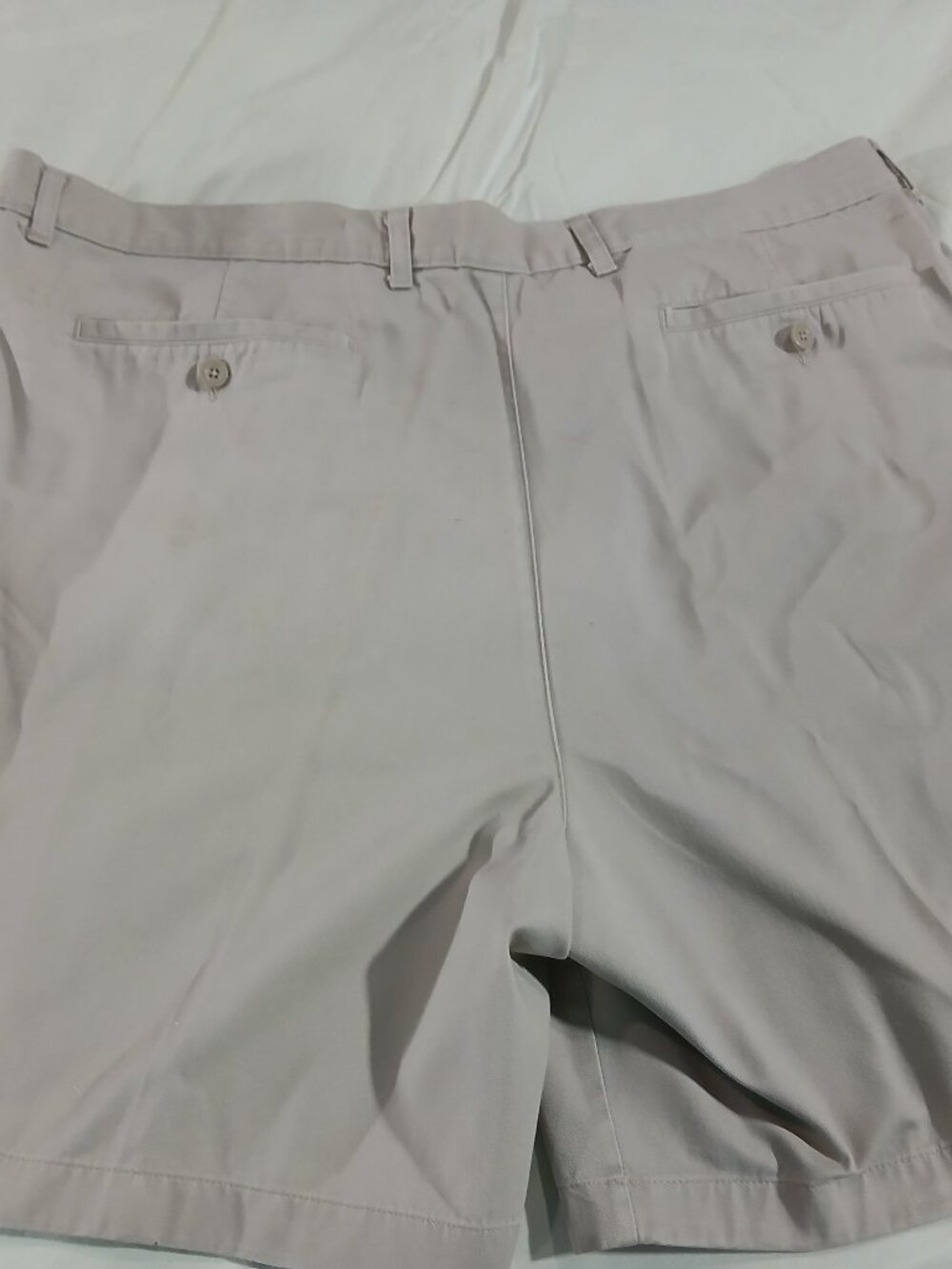 Cherokee Men's Khaki Pleated Golf Shorts Size 44 100% Cotton Classic Casual - Picture 2 of 10